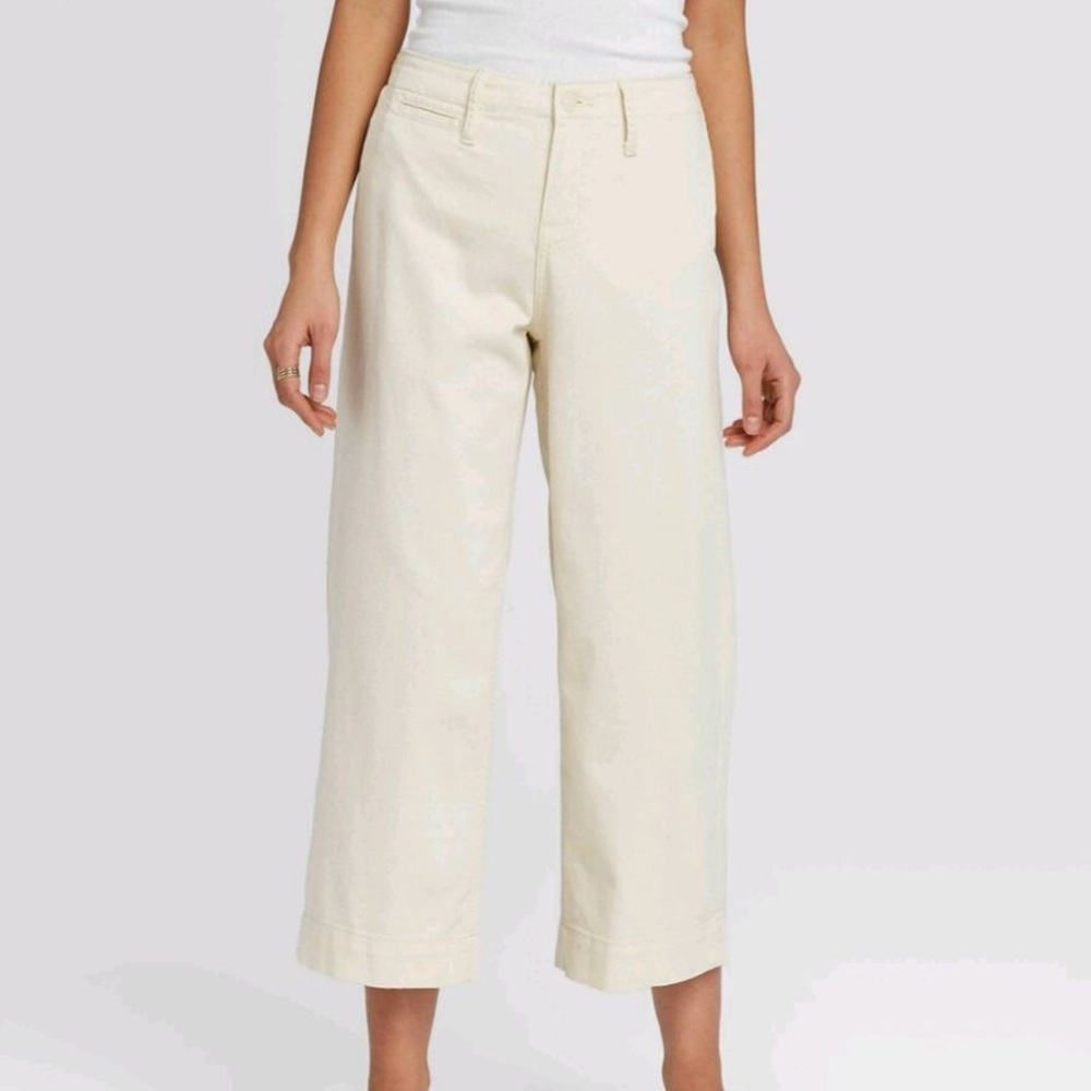 A New Day Corduroy Wide Leg Cropped Pants